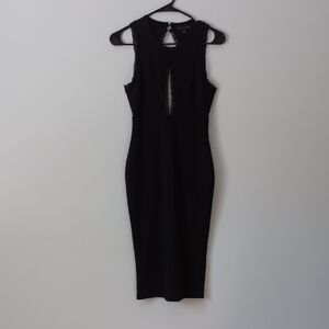 Dance & Marvel Black Midi Dress